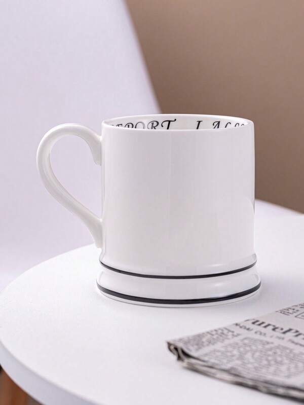 Tazza da caffè in ceramica bianca stile "Mrs" di design creativo, tazza da coppia in stile Ins, adatta per coppie, tazza da acqua per la casa, adatta anche per il ritorno a scuola