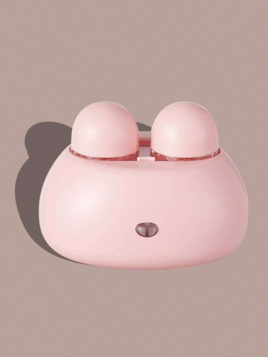 1pc Cute Macaron Colored Frog Shaped Contact Lens Case - Pink - View 1