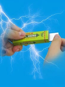 1pc Random Color Shock Your Friends with Electric Shock Joke Chewing Gum - Multicolor - View 4