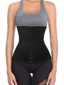 Corset Moldeadora De Cintura. Faja Para Mujer Cinturilla Reductora De Grasa. - Negro - Ver 4