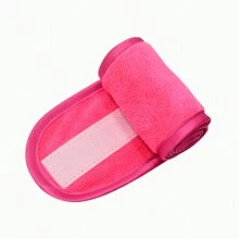 1 pieza Diadema facial para spa y maquillaje para lavarse la cara, diadema para ducha, baño, deporte, diadema para niñas, de poliéster ajustable con y antideslizante (color aleatorio)