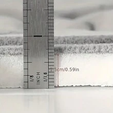 3入組加厚泡棉海綿浴室地墊套組,淺藍色,超柔軟防滑浴墊,適用於廚房、臥室、浴室,可機洗