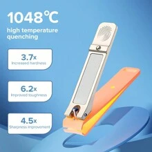 Nail Clippers Stainless Steel Manicure Fingernail Nail Cutter Thick Hard Toenail Scissor Tools Nail Trimmer For Pedicure For Home Salon