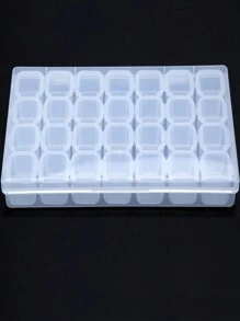 28 Grids 5D DIY Diamond Painting Drill Box Transparently Jewelry Modern Box Rhinestone Embroidery Crystal Bead Organizer Storage Case Container - Clear - View 6