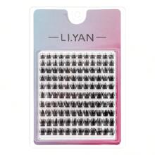 Huicoplash Clusters 120入組 眼睫毛外植 的睫毛 輕柔蘊含自然捲曲,易拆卸套件 Diy在家c型捲度 - 白色 - 查看 4