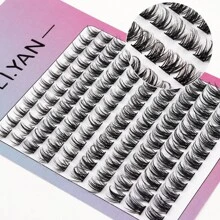 Huicoplash Clusters 120入組 眼睫毛外植 的睫毛 輕柔蘊含自然捲曲,易拆卸套件 Diy在家c型捲度 - 白色 - 查看 1