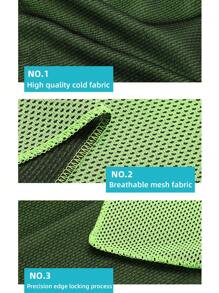 1入組冷感運動毛巾，吸濕擦汗，男女涼爽毛巾，適合健身和跑步 - 橘色 - 查看 6