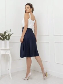 Women Skirts - Màu xanh lam - Xem 3