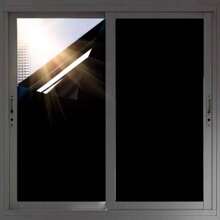 Adesivo Preto Blackout Bloqueia Luz Solar Porta Janela - 3m X 45cm - Preto - Visão 1