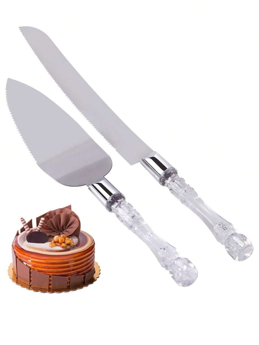 Pala y cuchillo para cortar panqueques y tartas, oferta del - Albaricoque - Ver 1