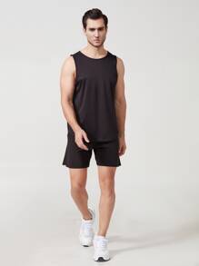 Men's Sport Fitness Tank Top Gym Clothes Men - Black - View 1