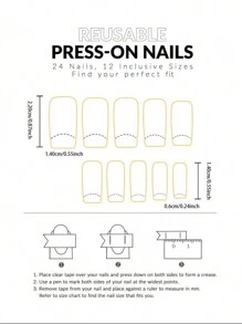 Handmade Reusable Phototherapy Press-On Gel Nail Stickers That Can Be Detached Press On Nails Nail Supplies - Multicolor - View 4