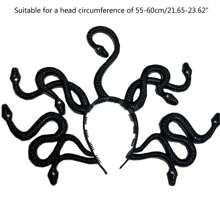 1入組 ) 蛇形希臘神話美杜莎頭帶