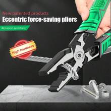 Laoa 5合1 9吋多功能電工鉗 - 非常適合夾、剝、剪、拉電線!(1件) - 綠色 - 查看 8