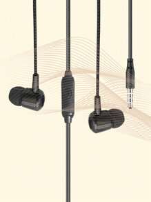 Audífonos Con Cable Intrauditivos Con Graves Profundos - Negro - Ver 2