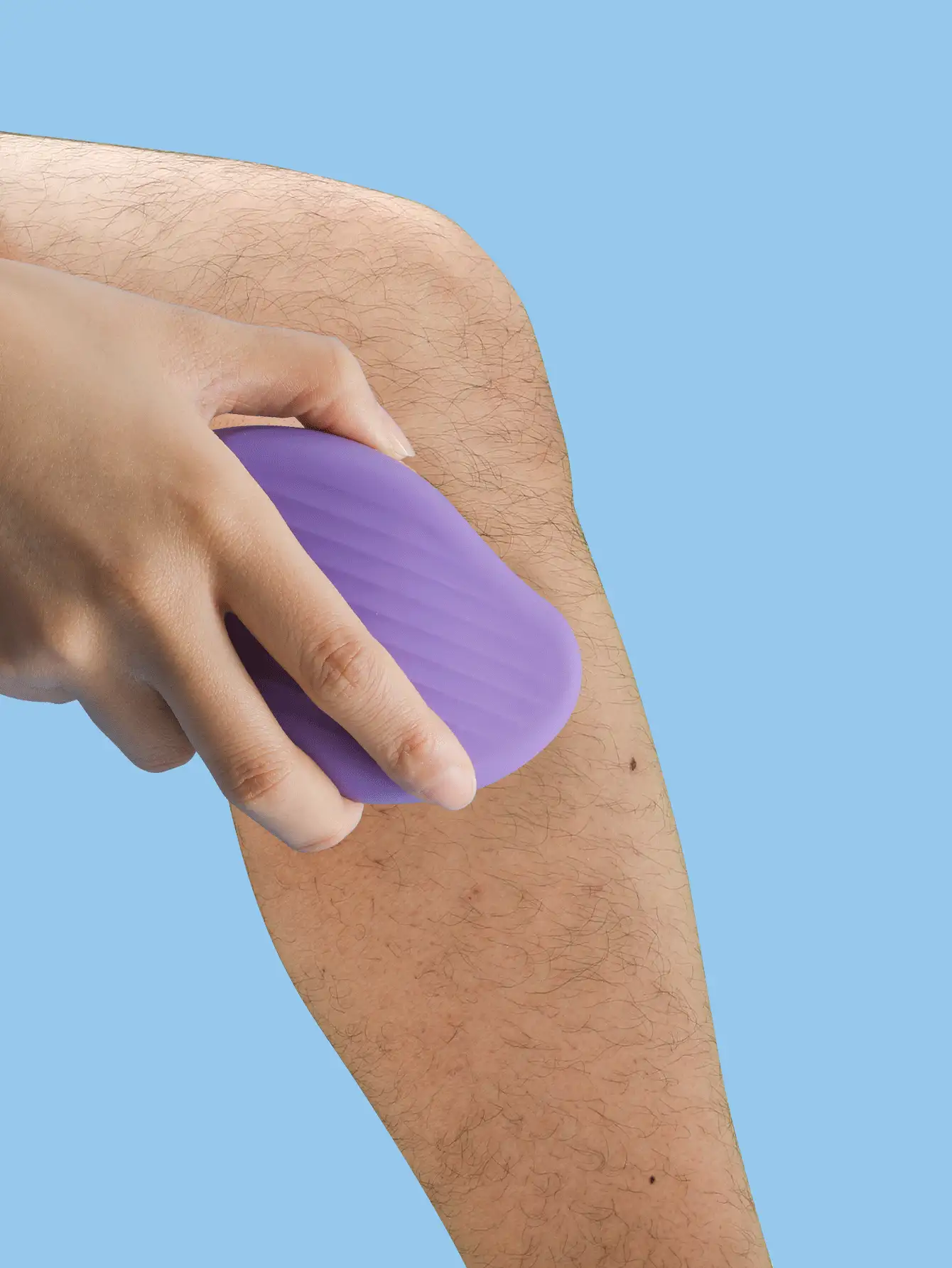 Herramienta multifuncional para depilación y exfoliación de pies, cristal, reutilizable, 1 pieza - Morado - Ver 4