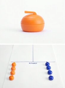 1 套桌面冰壶游戏和家庭趣味棋盘游戏，成人沙狐球，带 8 个滚轮，棋盘游戏，游戏，成人游戏 - 彩色 - 查看 9