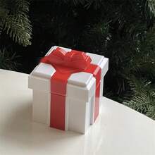 Christmas Gift Box--red And White (bow Style) - Multicolor - View 2