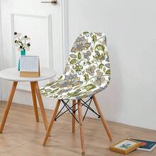 1 Miếng Đàn hồi Có thể tháo rời Có thể giặt được lột vỏ Bao ghế , Đàn hồi In Cái ghế Người bảo vệ Đối với Phòng bếp , Văn phòng - màu xanh lá - Xem 4