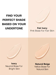 MISTINE 4克魔法气垫粉底，丝绒哑光妆效，全效遮瑕，适合油性肌肤，24小时抗氧化，持久防水，防晕染 - NN120S - 查看 6