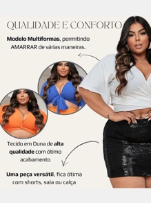 Plus Size Blouses - White - View 5