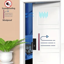 1卷自粘式tpe材質密封條,用於防盜門、臥室門、窗戶,6/10/15米長,6毫米厚,10毫米寬