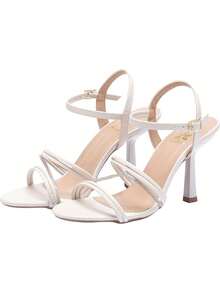 Women Heeled Sandals - 香檳色 - 查看 2