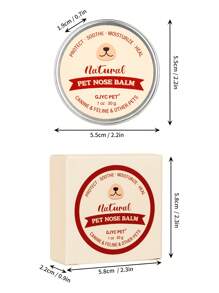 GJYC PET Bálsamo hidratante para la nariz de mascotas, 1 oz: previene la sequedad de la nariz en perros y gatos (incluidos los bulldogs franceses), repara la sequedad y las grietas, hidrata profundamente, se puede lamer de forma segura
