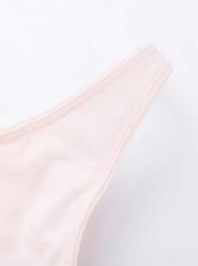 Annil Conjunto de 2 piezas suave y cómodo para niña preadolescente, top tipo camisola y sujetador deportivo transpirable (rosa) - Rosa - Ver 4