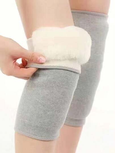 2pcs Thickened Warm Knee Pads For Cycling In Cold Weather Gym Accessories Knee Support Sports Knee Pads Gym Knee Pads