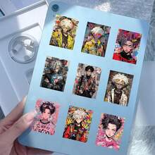 56张卡通涂鸦男孩贴纸 二维码高吸睛人物素材图案 玻璃杯行李箱笔记本电脑手机壳冰箱电脑水杯手账桌面装饰涂鸦手工diy无需胶水自粘防水贴 - 彩色 - 查看 5