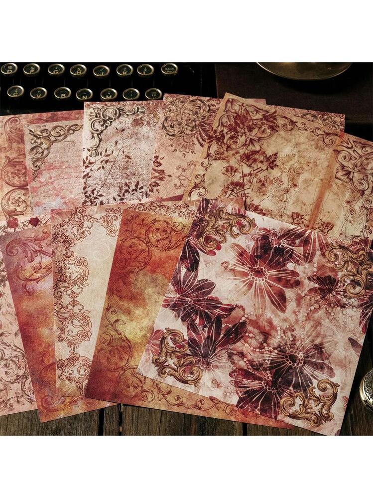 600 pezzi di carta vintage per album di ritagli, per scrittura, disegno