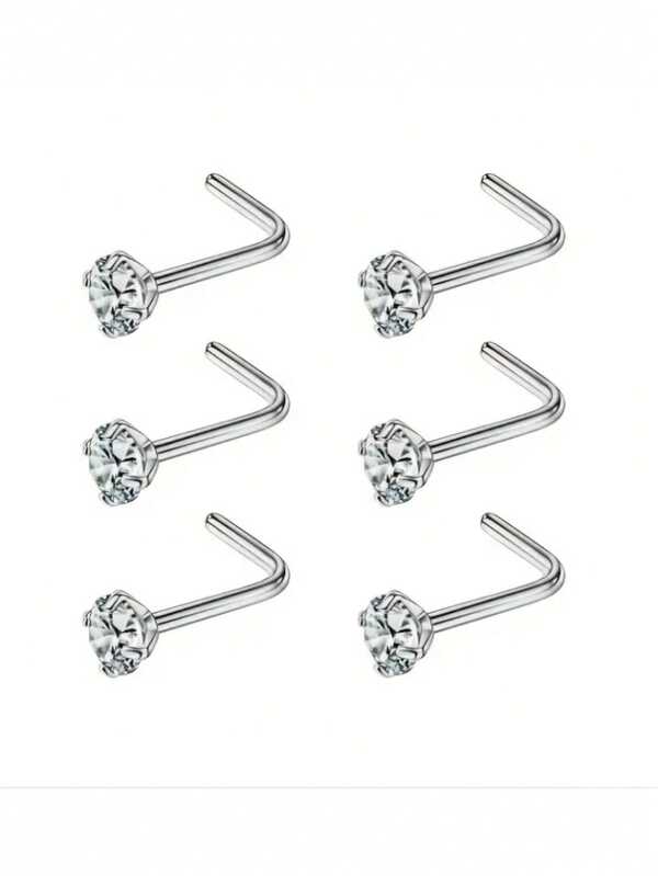 6 Stücke Titan Nasen Stecker Und Nasenringe Für Männer