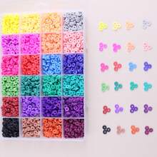 24色6mm秋冬色軟陶零件,適合diy製作手鍊、項鍊、耳環、手機鍊等飾品。 - 彩色 - 查看 4