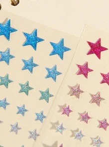 1pc Non-Random Shiny Star 3d Sticker Back To School