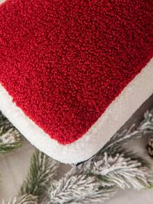 1 Pieza Almohada De Poliéster Con Forma De Árbol De Navidad - Rojo - Ver 3