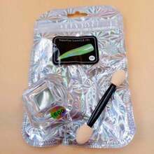 Holographic Mirror Effect Powder, Laser Effect Color 9# + Applicator - Green - View 2