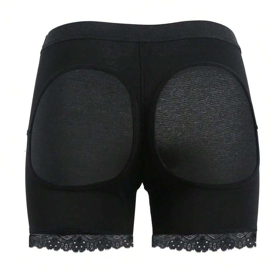 大碼臀部提升收腹褲 - 黑色 - 查看 1