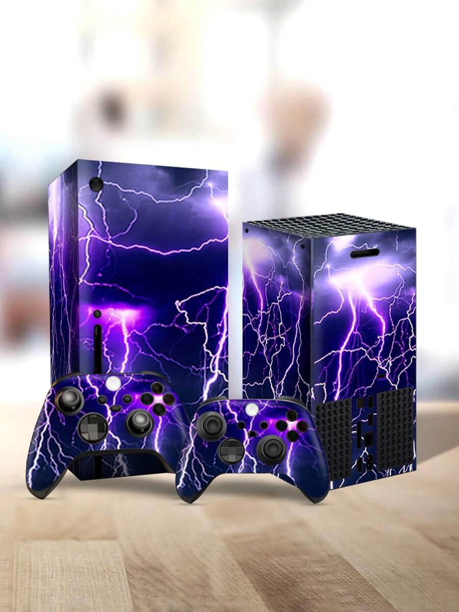 1 Set Of Game Console Skins With Printed Pattern For Xbox Series X (5 Pcs/set) - Multicolor - View 1