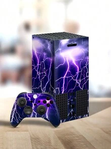 1 Set Of Game Console Skins With Printed Pattern For Xbox Series X (5 Pcs/set) - Multicolor - View 2
