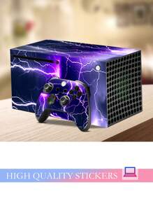 1 Set Of Game Console Skins With Printed Pattern For Xbox Series X (5 Pcs/set) - Multicolor - View 4