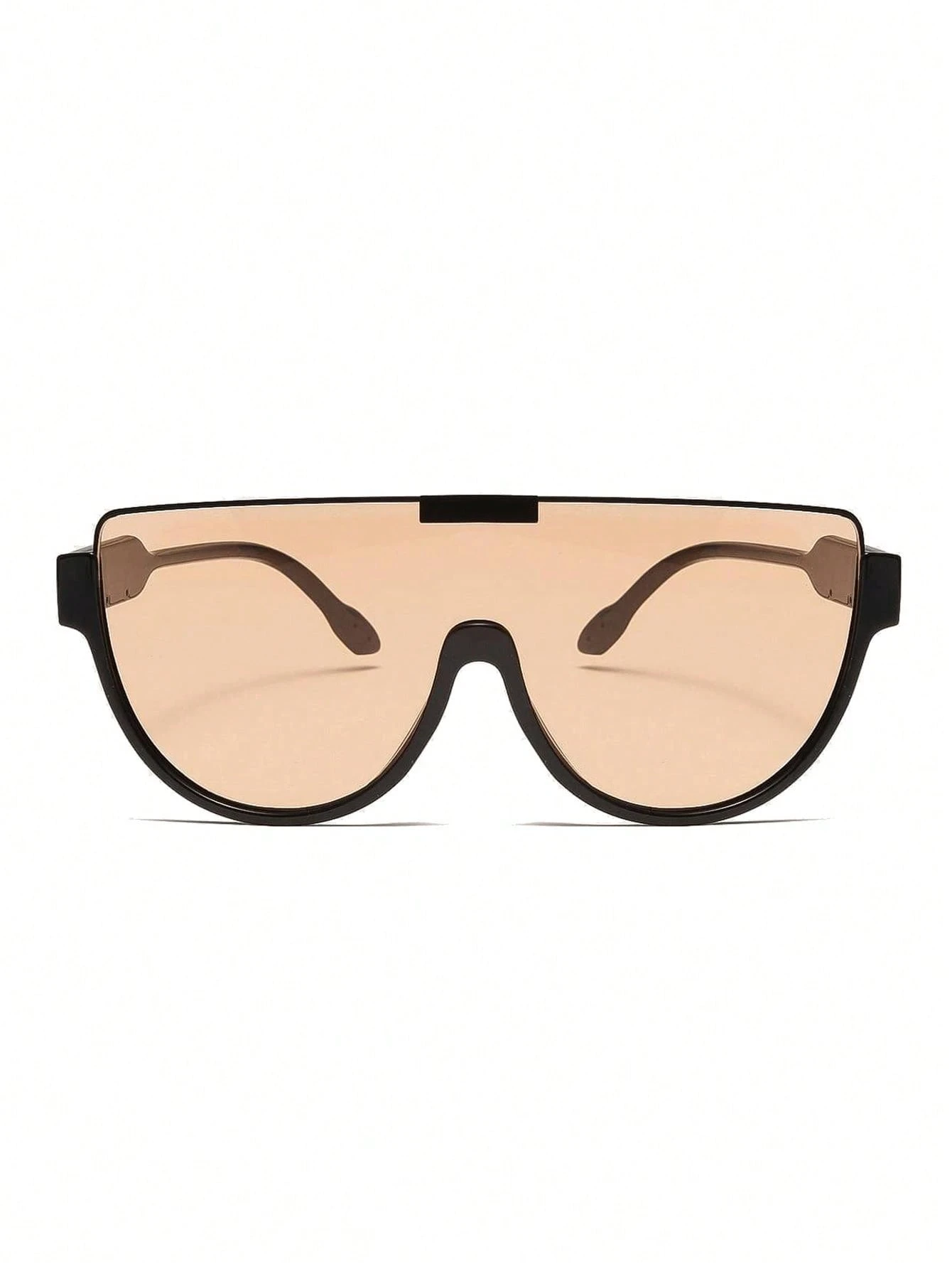 1pc Classic HalfFrame Y2K Fashion Glasses With Cut Edges For Travel