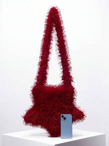 Solid Color Star Shape Women's Crossbody Bag Novelty Gifts Valentines