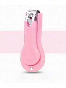 2pcs/Set Student Mini Scissors Set, Including Nail Clipper And Small Scissors, Student DIY Tools, Nail Trimming, Baby Nail Clippers - Pink - View 6