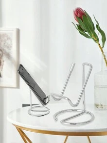 1入組極簡風格桌面手機支架,金屬鐵合金材質手機支架,適用於客廳、臥室、辦公桌、讀書間等!