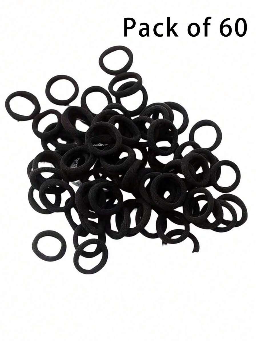 50 Chiếc/Bộ Dây Buộc Tóc Cơ Bản Cho Nữ 1.57 Inch Dây Buộc Tóc Co Giãn Màu Trơn Đơn Giản, Dây Buộc Tóc, Phụ Kiện Tóc Buộc Tóc Đuôi Ngựa