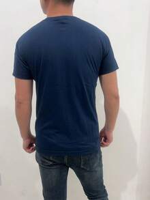 Men T-Shirts - 藏蓝色 - 查看 3