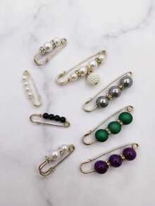 8pcs/set Colorful Fashionable Safety Pins For Adjusting Clothes Size - Multicolor - View 3