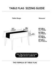 1入組紅色格子聖誕桌旗,帶有雪花圖案,適用於室內 - 紅色 - 查看 2