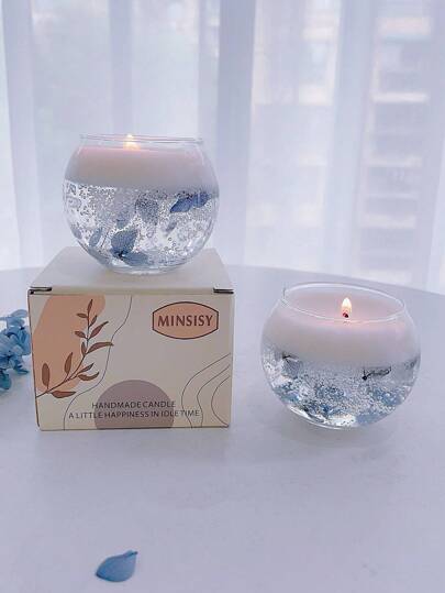 1 盒灰色香味漂浮花蜡烛，可增强卧室、书房或客厅的氛围，是送给朋友的理想礼物，非常适合营造浪漫氛围，礼物